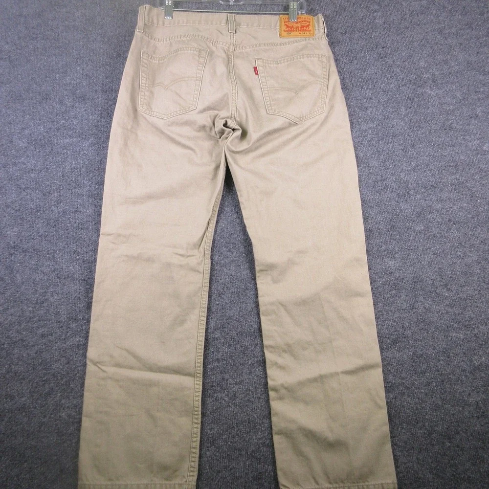 Levis 559 Jeans Mens 34x31 Beige Relaxed Straight Fit Denim Light Wash Cotton